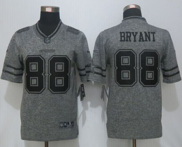 2016 New Nike Dallas Cowboys 88 Bryant Gray Stitched Gridiron Gray Limited Jersey